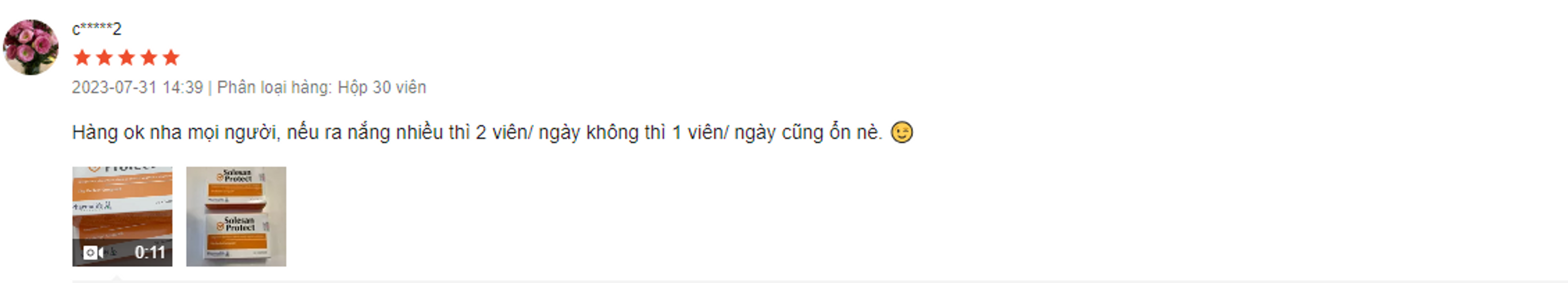 Vi&ecirc;n uống chống nắng Solesan review