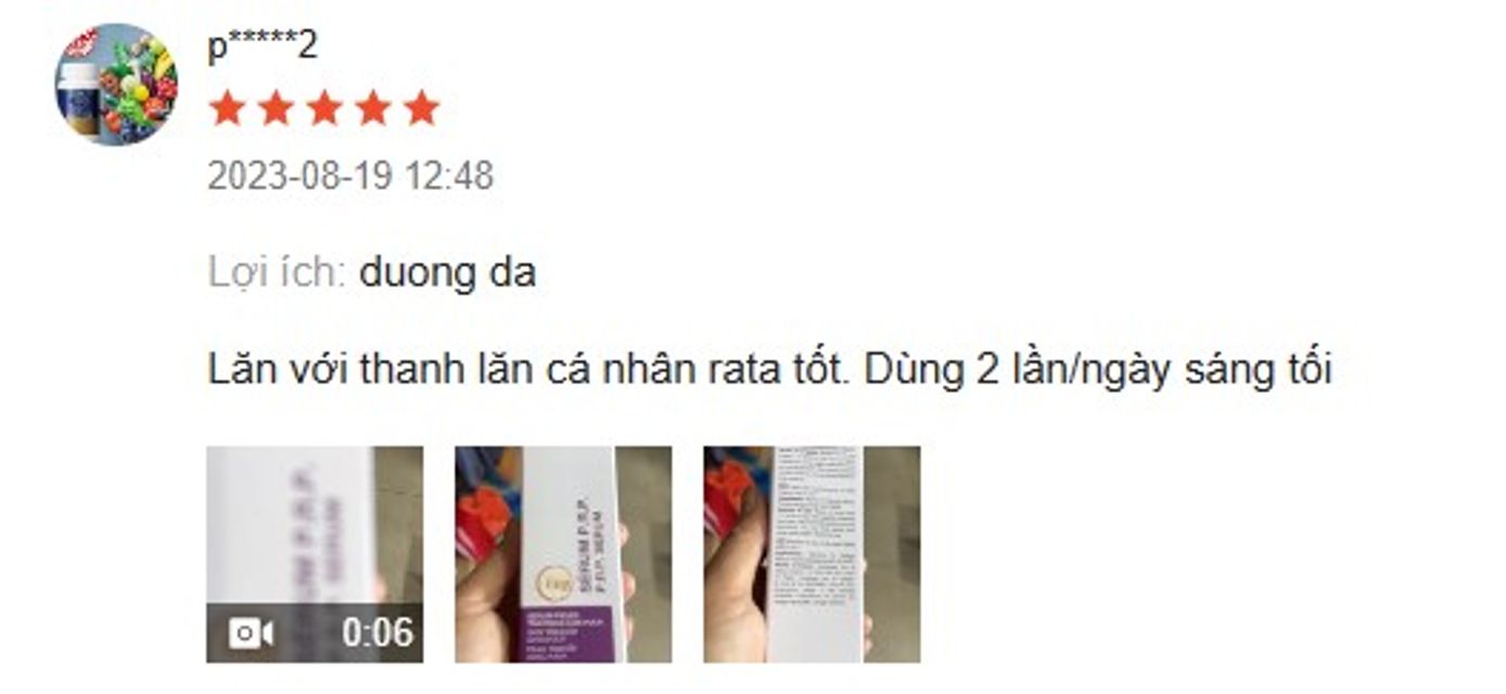 Review serum Prp Skin Clinic từ kh&aacute;ch h&agrave;ng