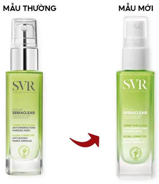 Serum svr sebiaclear 30ml mẫu cũ v&agrave; mẫu mới ch&iacute;nh h&atilde;ng