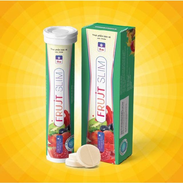 Vi&ecirc;n Sủi Hỗ Trợ Giảm c&acirc;n Frujt Slim Hộp 20 vi&ecirc;n 1