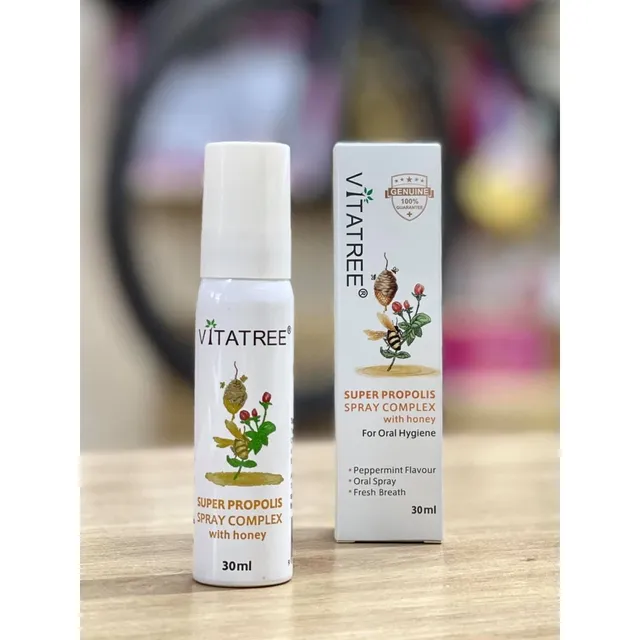 Chai Xịt Keo Ong giảm đau r&aacute;t cổ họng Vitatree 30ml