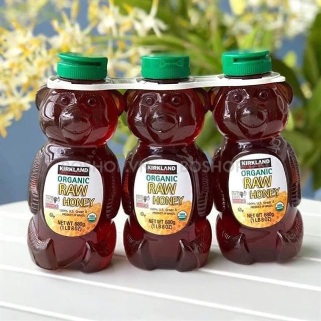 Mật Ong Kirkland Signature Raw Organic Bear