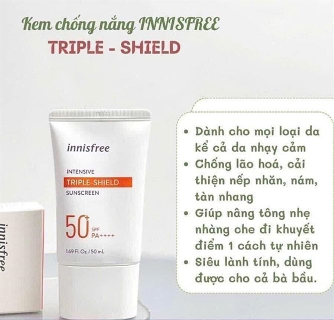 Đặc điểm kem chống nắng innisfree