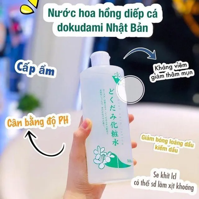 Nước Hoa Hồng Diếp C&aacute; Dokudami Natural Skin Lotion