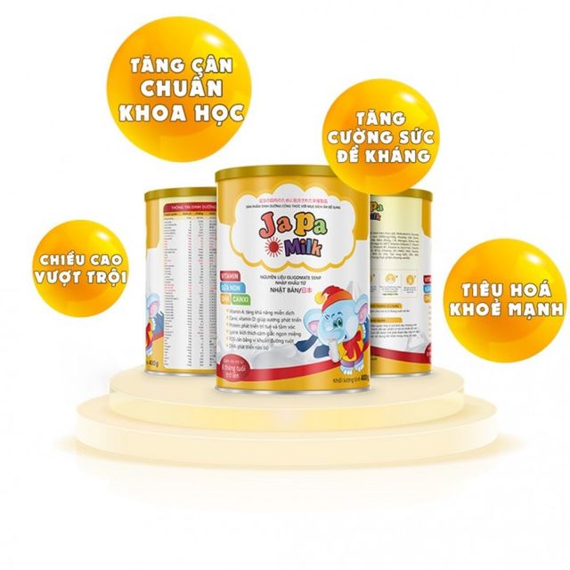 Japa Milk Ch&iacute;nh H&atilde;ng Sữa Non Gi&uacute;p B&eacute; Tăng C&acirc;n Hộp 400gr 3