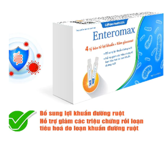 Men ống vi sinh Enteromax (4 tỷ lợi khuẩn + Kẽm) 2