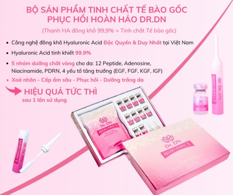 Tinh Chất Tế Bào Gốc Kèm Thanh HA Đông Khô Dr.DN 1