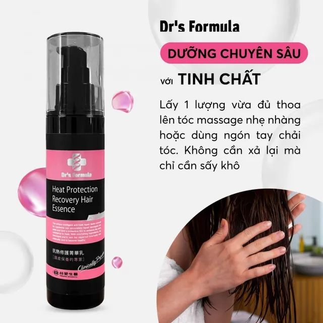 Tinh Chất Phục Hồi Bảo Vệ Tóc Trước Tác Động Nhiệt Dr's Formula 3