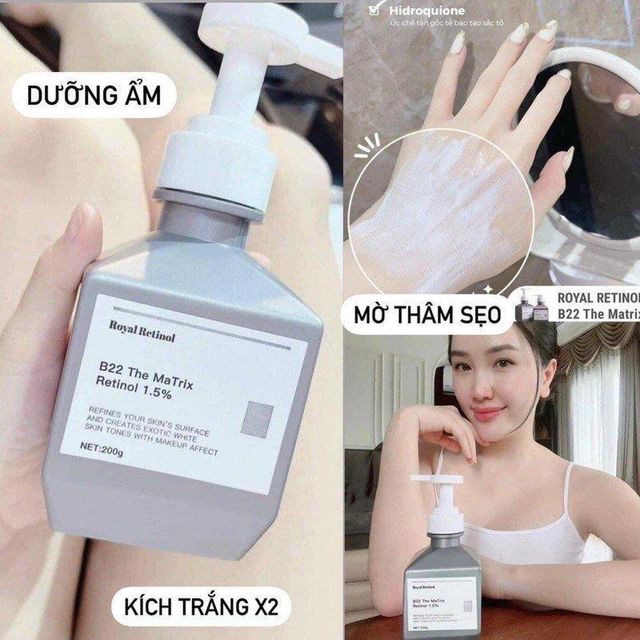 Kem dưỡng trắng da Body Royal Retinol B22