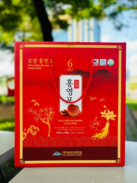 Nước Hồng S&acirc;m Linh Chi Royal Daesan