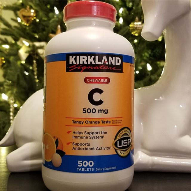 Vi&ecirc;n ngậm bổ sung Vitamin Kirkland Chewable Vitamin C 500mg