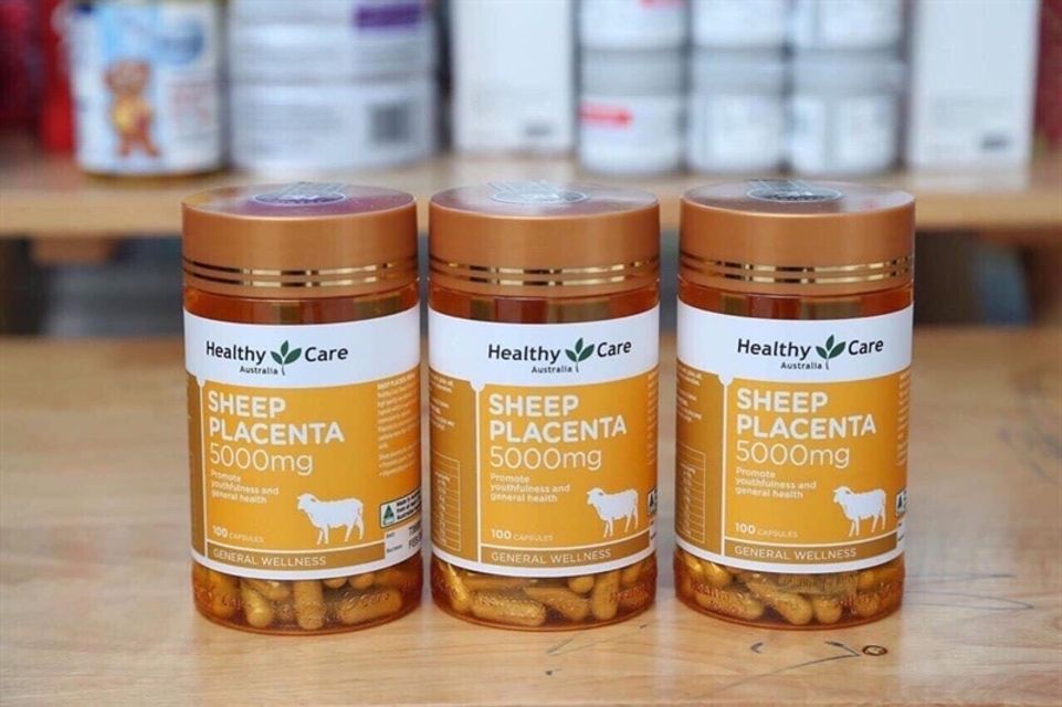 Vi&ecirc;n uống nhau thai cừu Healthy Care Sheep Placenta