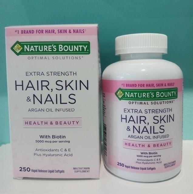 Vi&ecirc;n uống đẹp da, m&oacute;ng t&oacute;c Nature'S Bounty