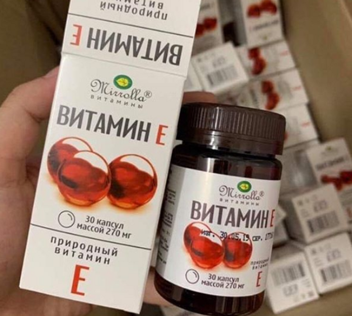 Vi&ecirc;n uống bổ sung E dỏ Mirrola 270mg