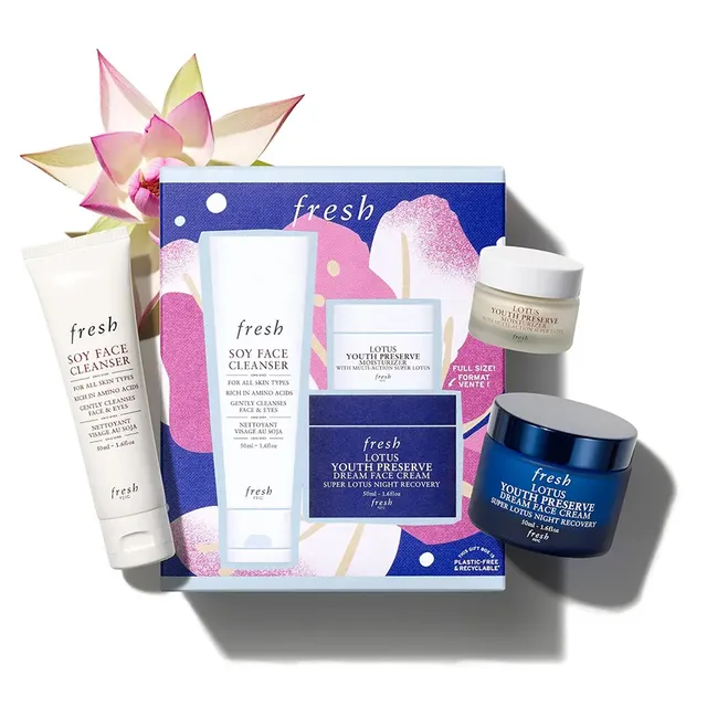 Bộ Dưỡng Da Ng&agrave;y V&agrave; Đ&ecirc;m Fresh Lotus