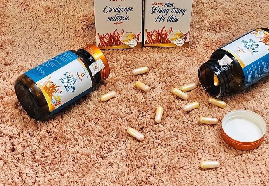 Vi&ecirc;n Nang Đ&ocirc;ng Tr&ugrave;ng Hạ Thảo Hector Nguy&ecirc;n Chất Hộp 30 Vi&ecirc;n