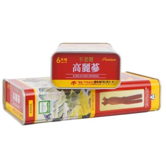 Hồng s&acirc;m củ kh&ocirc; 6 năm tuổi 37,5g hộp thiếc ch&iacute;nh h&atilde;ng Daedong H&agrave;n Quốc 3