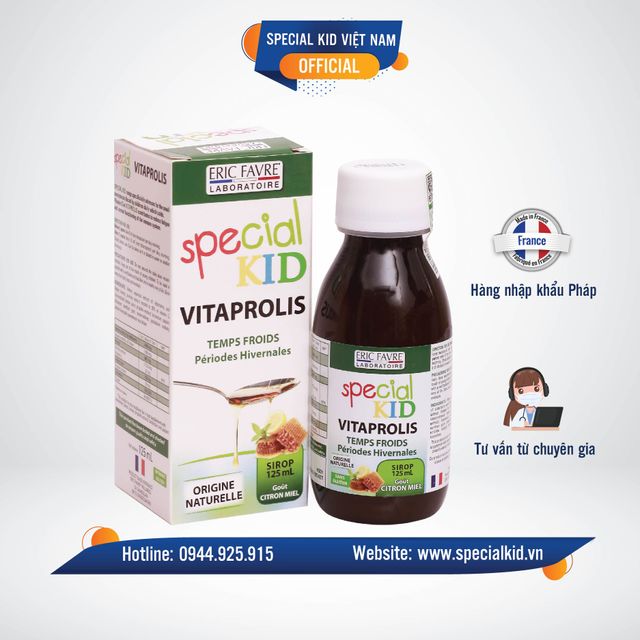 Siro Ho Special Kid Vitaprolis bảo vệ sức khỏe h&ocirc; hấp cho b&eacute; 1