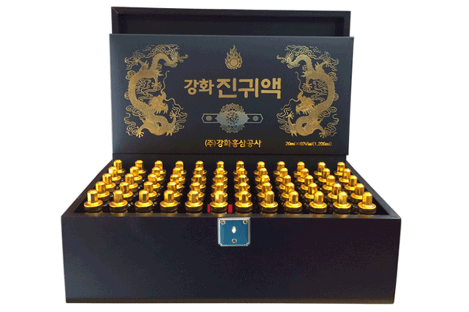 Tinh chất đ&ocirc;ng tr&ugrave;ng hạ thảo h&agrave;n quốc hộp gỗ 60 ống KANGHWA 1