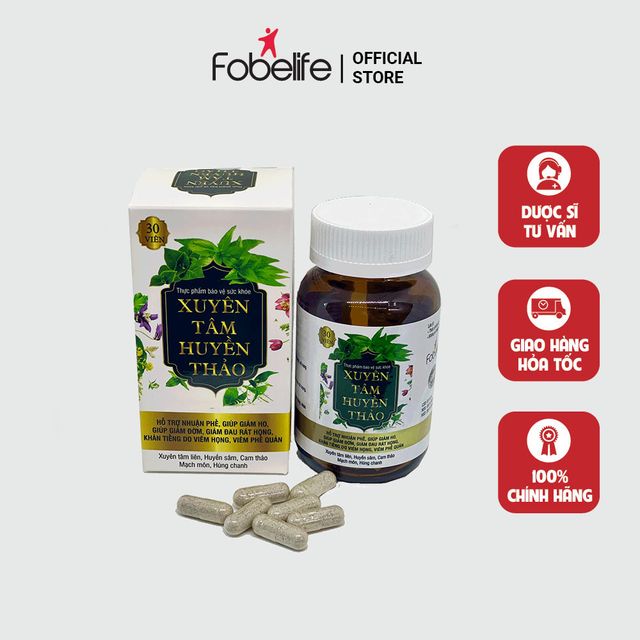 Viên Uống Hỗ Trợ Viêm Phế Quản Xuyên Tâm Huyền Thảo 1