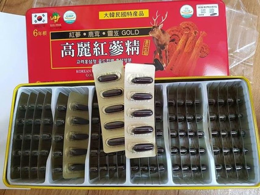 Vi&ecirc;n linh chi s&acirc;m nhung H&agrave;n Quốc 120 vi&ecirc;n 1