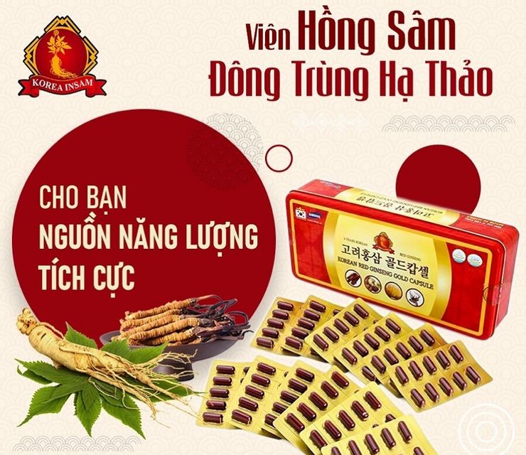 Viên Hồng Sâm Đông Trùng Hạ Thảo bảo vệ sức khỏe 1