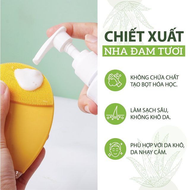 Sữa Rửa Mặt Lô Hội Dưỡng Ẩm, Làm Sạch Dịu Nhẹ Milaganics 135ml 4