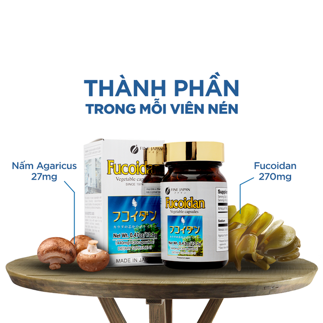 Vi&ecirc;n Uống Fucoidan Nhật Bản Fine Japan 30 Vi&ecirc;n 1