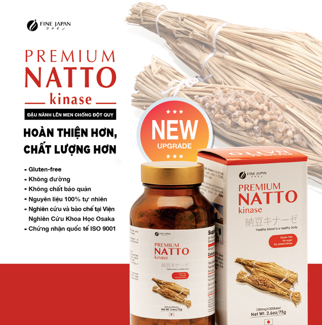 Vi&ecirc;n Uống Natto Kinase Nhật Bản Fine Japan 300 Vi&ecirc;n 1