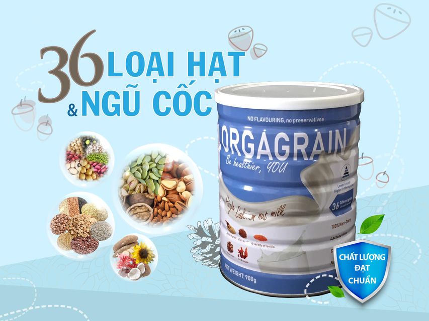 Sữa hạt Orgagrain 36 Loại Hạt Thuần Chay, Giàu Vitamin, Fecven 2