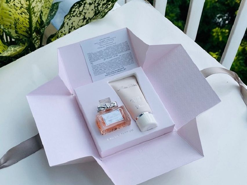 Set nước hoa và lotion milk miss dior blooming bouquet 5ml 20ml 1