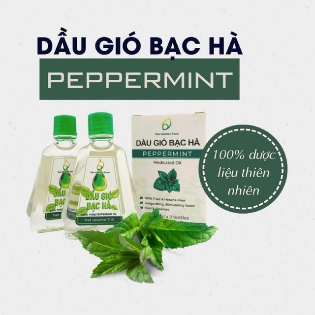 Dầu gió bạc hà The Moshav Farm - Combo 2 Hộp 2