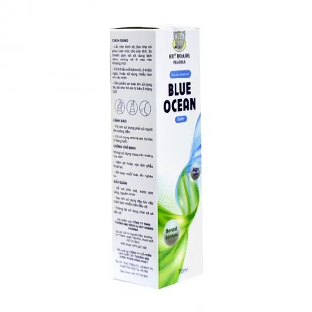 Blue Ocean Baby - Dung Dịch Vệ Sinh Mũi Kháng Khuẩn Cho Bé (70ml) 1