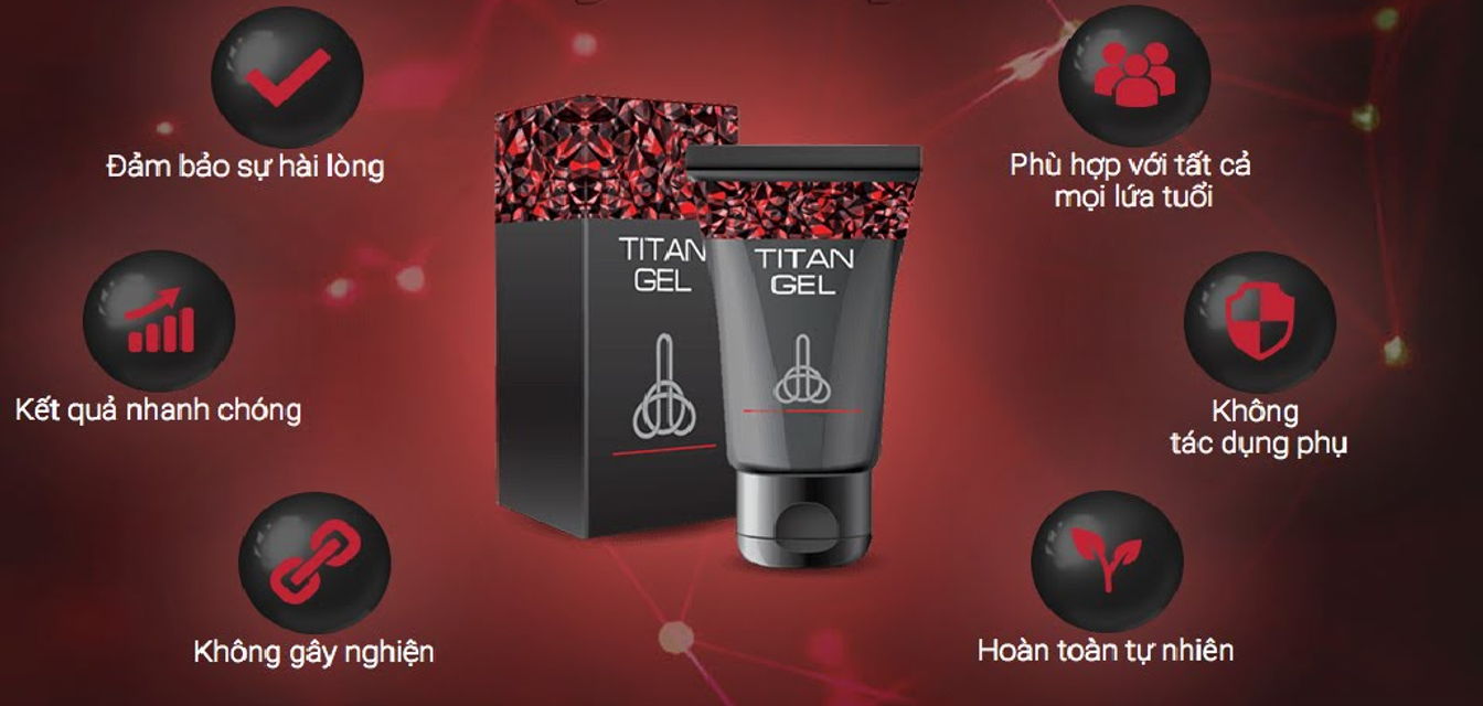 Titan Gel Đỏ Gel Tăng K&iacute;ch Thước Cậu Nhỏ Ch&iacute;nh H&atilde;ng 3