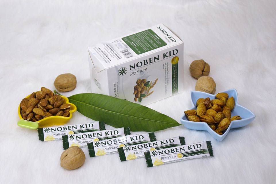 Cốm Tr&iacute; N&atilde;o Noben Kid hộp 30 g&oacute;i dạng cốm 2
