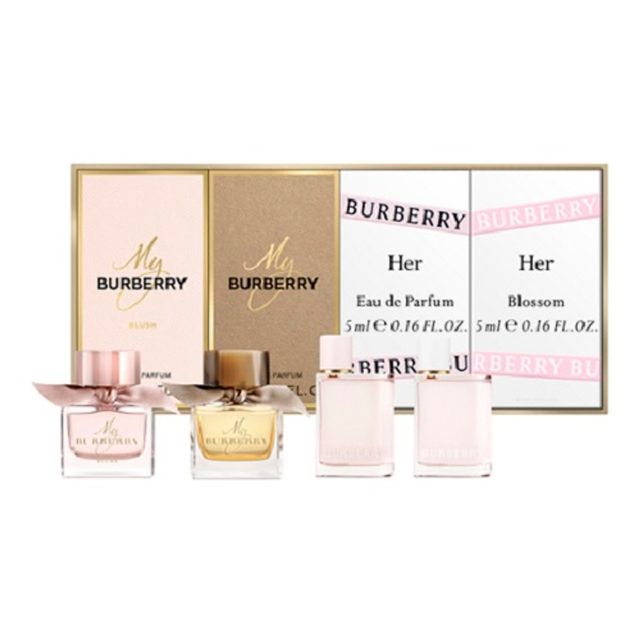 Giftset nước hoa mini burberry 4 chai 5ml 1
