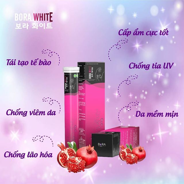 Viên sủi trắng da Bora White Hàn Quốc 20 viên 2