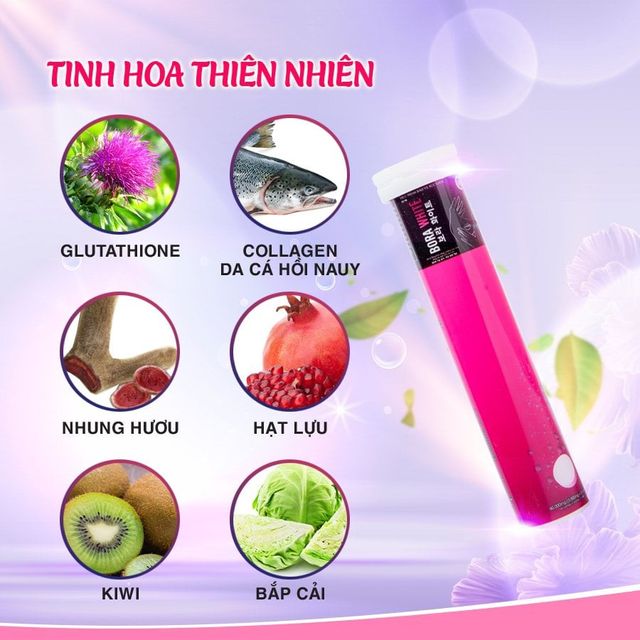 Viên sủi trắng da Bora White Hàn Quốc 20 viên 3