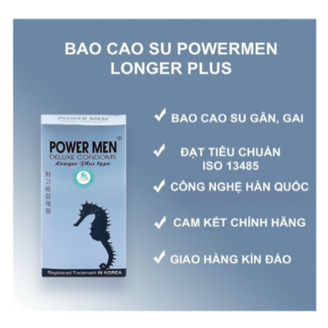 Bao Cao Su Power Men C&aacute; Ngựa Bạc 2