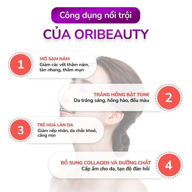 Viên Uống Hỗ Trợ Trắng Da Mờ Nám Và Tàn Nhang Oriskin Oribeauty 1