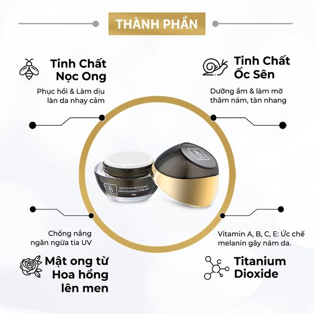 Bộ 3 kem chống nắng, serum dưỡng trắng, kem dưỡng trắng Oriskin 1