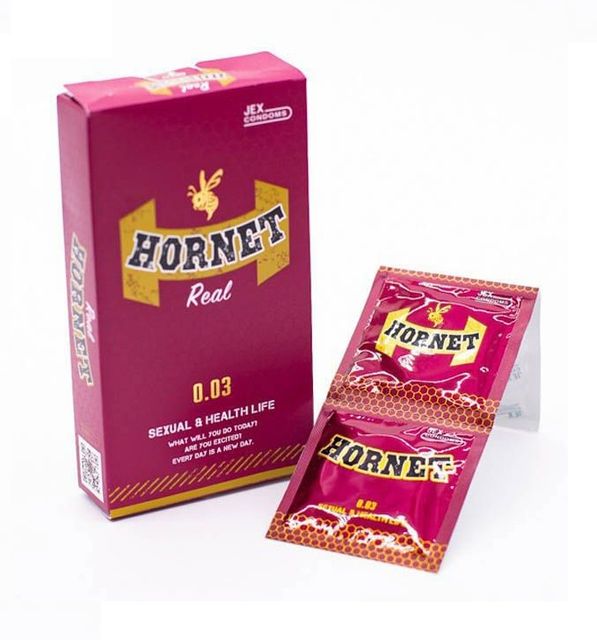 BCS Si&ecirc;u Mỏng 0.03mm C&oacute; Gel Đậm Đặc Jex Hornet Real H8 3
