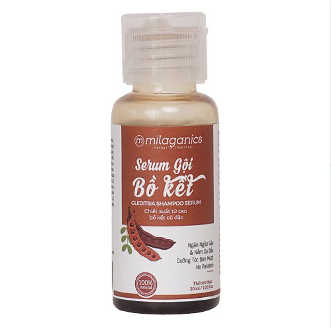 Dầu Gội Bồ Kết Cô Đặc Milaganics 30ml 1