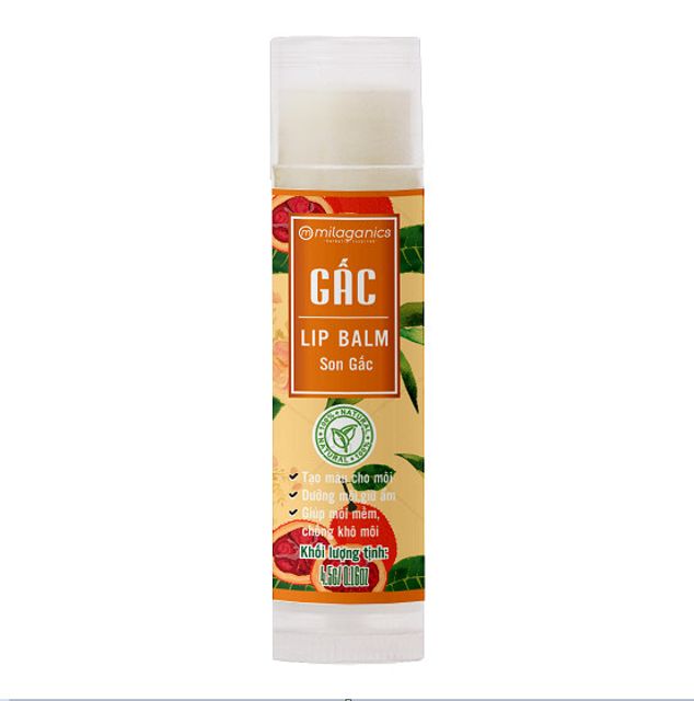 Son Dưỡng Môi Gấc Giúp Dưỡng Ẩm, Giảm Thâm Môi Milaganics 4.5g (Cây) 3