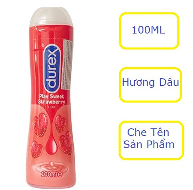 gel b&ocirc;.i trơ.n Hương D&acirc;u Durex Play Strawberry 100ml Ch&iacute;nh H&atilde;ng 1