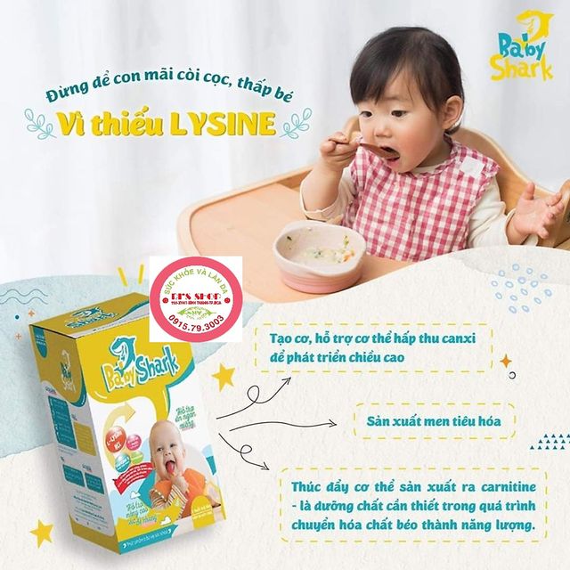 Baby shark mẫu mới siro  gold X2 - hộp 30 gói siro ăn ngon 2