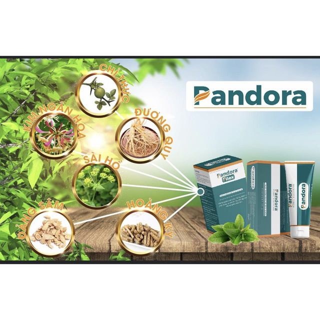 Kem bôi và Viên uống teo trĩ Pandora chính hãng, giá rẻ 1
