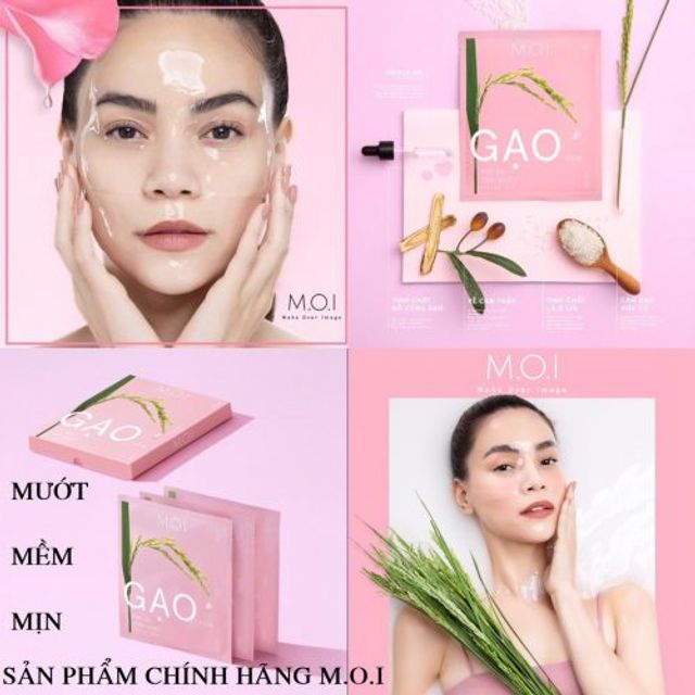 Mặt nạ tinh khiết dạng gel M.O.I Cosmetics   (hộp 3 miếng) 1