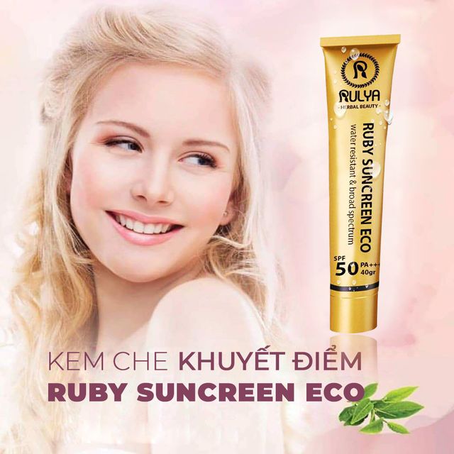 Kem Che Khuyết Điểm  Ruby Suncreen Eco Cao Cấp Cho Da 1