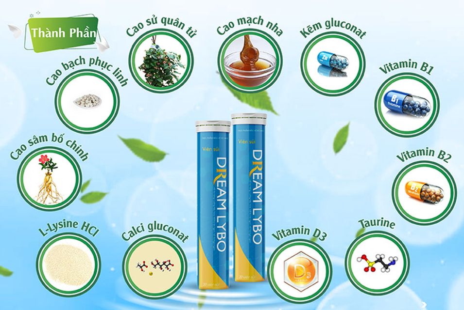 Vi&ecirc;n Sủi Dream Lybo - Hỗ trợ tăng c&acirc;n, ăn ngon, ngủ ngon 2